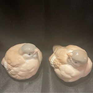Otagiri Cream and Gray Bird Figurine vintage